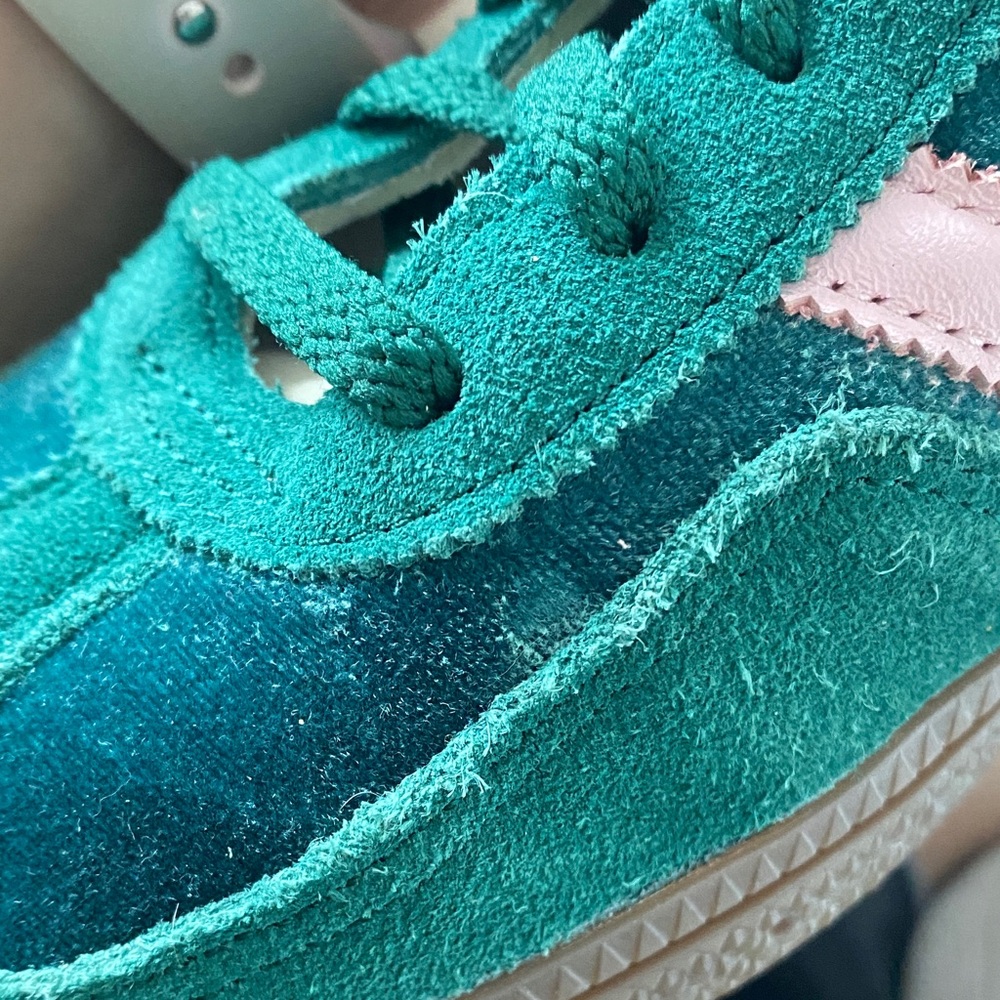 Adidas Spezial Teal and Light Pink Sneakers - Picture 5 of 5